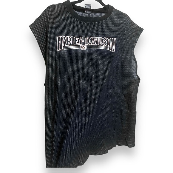 Harley Davidson Vintage 1999 90s Sturgis Motorcycle Rally Black Tank XXL - Picture 2 of 3